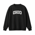 Ohio Crewneck Sweatshirt in Black / White