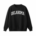 Oklahoma Crewneck Sweatshirt in Black / White