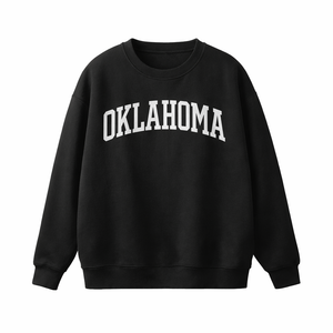 Oklahoma Crewneck Sweatshirt in Black / White