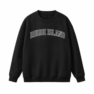 Rhode Island Crewneck Sweatshirt in Black / White