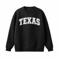Texas Crewneck Sweatshirt in Black / White