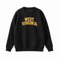 West Virginia Crewneck Sweatshirt in Black / Gold