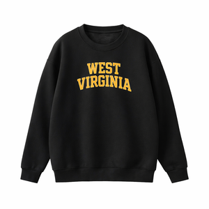 West Virginia Crewneck Sweatshirt in Black / Gold