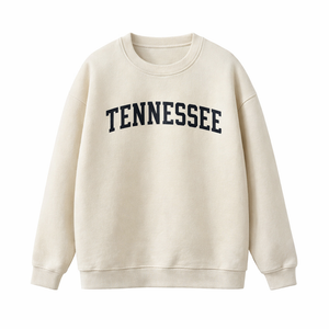 Tennessee Crewneck Sweatshirt in Cream / Navy