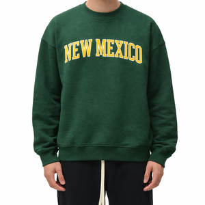 New Mexico Crewneck Sweatshirt in Forest Green / Gold — lifestyle 1