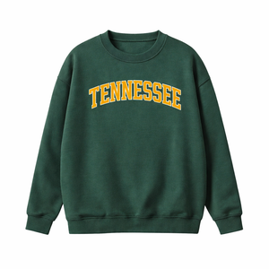 Tennessee Crewneck Sweatshirt in Forest Green / Gold