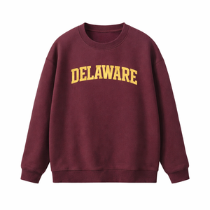 Delaware Crewneck Sweatshirt in Dull Red / Cream