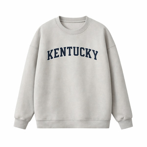Kentucky Crewneck Sweatshirt in Gray / Navy