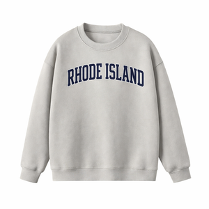 Rhode Island Crewneck Sweatshirt in Gray / Navy