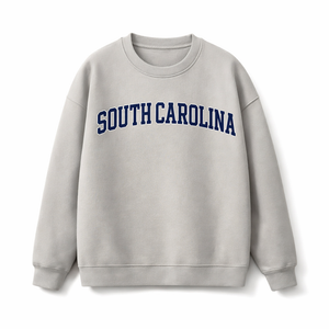 South Carolina Crewneck Sweatshirt in Gray / Navy