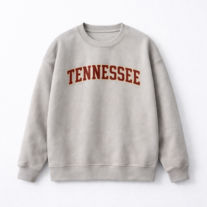 Tennessee Crewneck Sweatshirt in Gray / Maroon