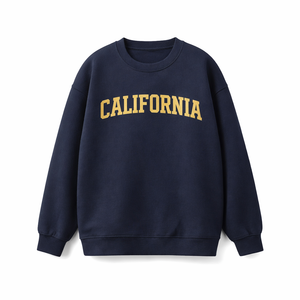 California Crewneck Sweatshirt in Navy / Cream