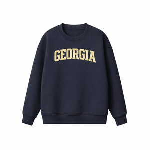 Georgia Crewneck Sweatshirt in Navy / Cream