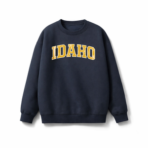 Idaho Crewneck Sweatshirt in Navy / Cream