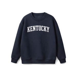 Kentucky Crewneck Sweatshirt in Navy / White