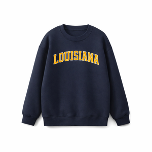 Louisiana Crewneck Sweatshirt in Navy / Gold