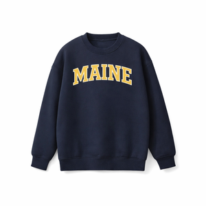 Maine Crewneck Sweatshirt in Navy / Cream