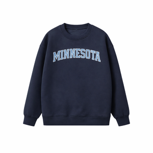Minnesota Crewneck Sweatshirt in Navy / Ice Blue