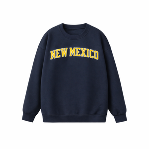 New Mexico Crewneck Sweatshirt in Navy / Yellow
