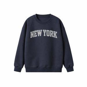 New York Crewneck Sweatshirt in Navy / Gray
