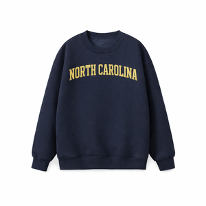 North Carolina Crewneck Sweatshirt in Navy / Cream