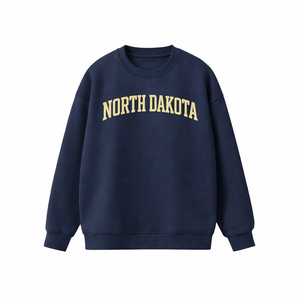 North Dakota Crewneck Sweatshirt in Navy / Cream