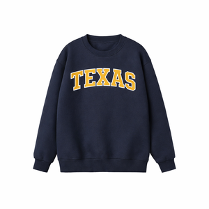 Texas Crewneck Sweatshirt in Navy / Gold