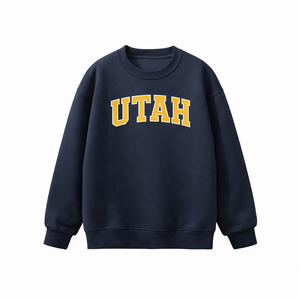 Utah Crewneck Sweatshirt in Navy / Cream
