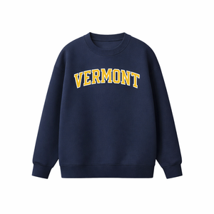 Vermont Crewneck Sweatshirt in Navy / Gold