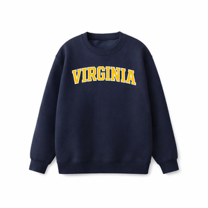 Virginia Crewneck Sweatshirt in Navy / Gold