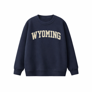 Wyoming Crewneck Sweatshirt in Navy / Cream