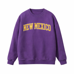 New Mexico Crewneck Sweatshirt in Purple / Gold