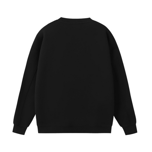 Collection 1 Connecticut Essential Heavyweight Crewneck Sweatshirt - Black behind