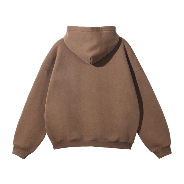 Collection 10 Georgia Oversize Fleeced Hoodie - Brown behind