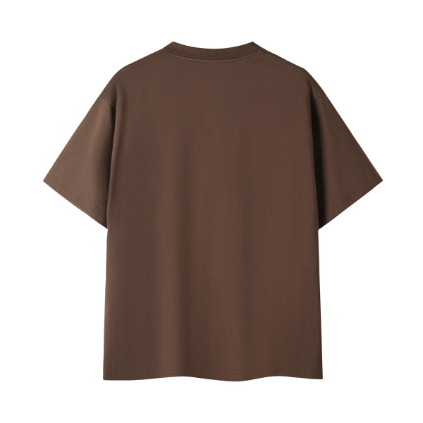Collection 1 Connecticut Essential Cotton T-Shirt - Coffee behind