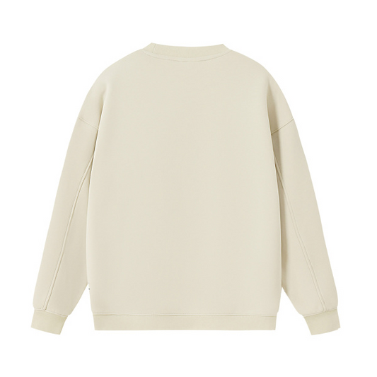 Collection 3 Rhode Island Essential Heavyweight Crewneck Sweatshirt - Cream behind