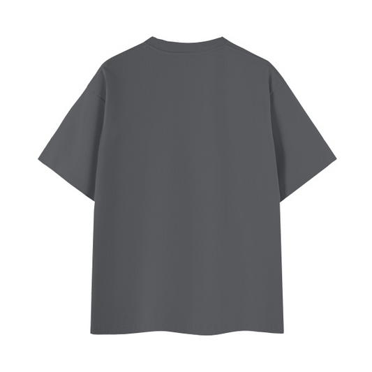 Collection 9 Nevada Essential Cotton T-Shirt - Dark Gray behind