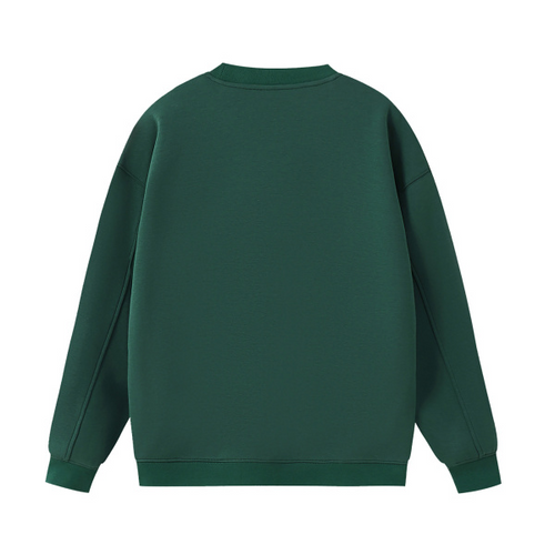 Collection 1 Oregon Essential Heavyweight Crewneck Sweatshirt - Dark Green behind