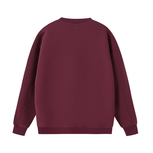 Collection 2 Arizona Essential Heavyweight Crewneck Sweatshirt - Dull Red behind