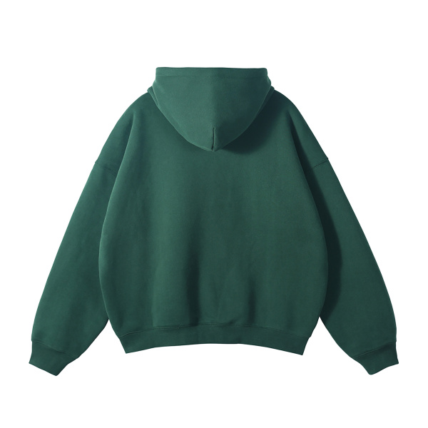 Collection 6 Wisconsin Oversize Fleeced Hoodie - Eden Green behind