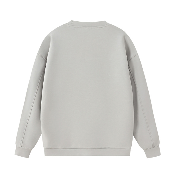 Collection 1 Wisconsin Essential Heavyweight Crewneck Sweatshirt - Gray behind