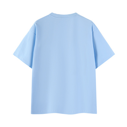 Collection 8 California Essential Cotton T-Shirt - Light Blue behind