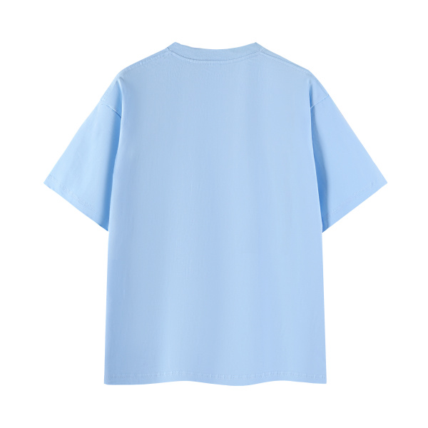 Collection 8 Wisconsin Essential Cotton T-Shirt - Light Blue behind