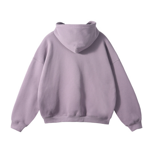 Collection 10 Louisiana Oversize Fleeced Hoodie - Light Purple behind