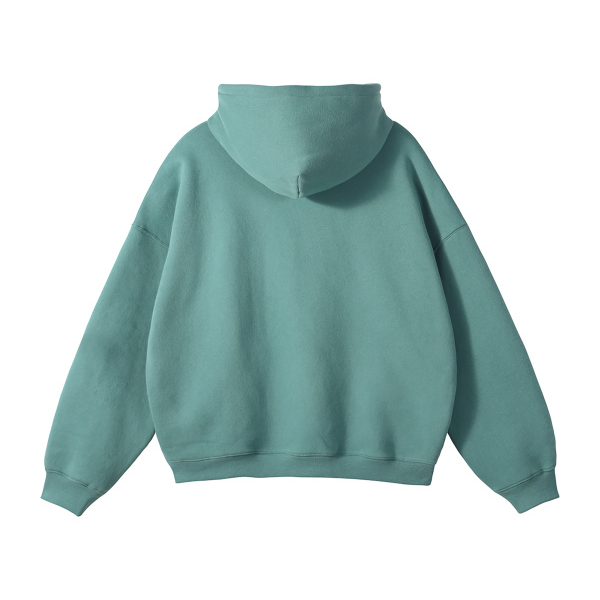 Collection 4 Oregon Oversize Fleeced Hoodie - Medium Green behind