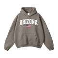 Collection 2 Arizona Oversize Fleeced Hoodie - Gray Coffee front