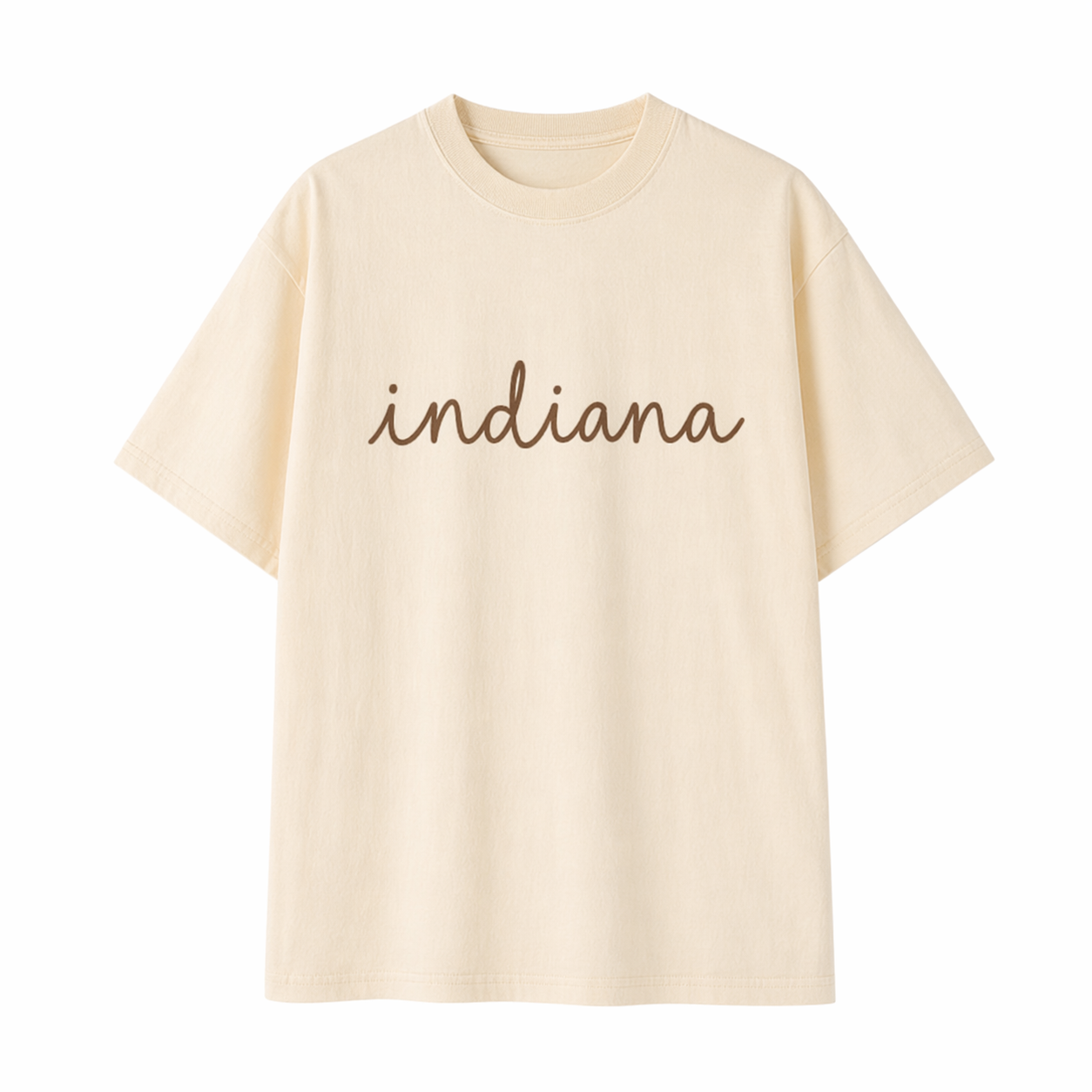 Collection 3 Indiana Essential Cotton T-Shirt - Apricot front