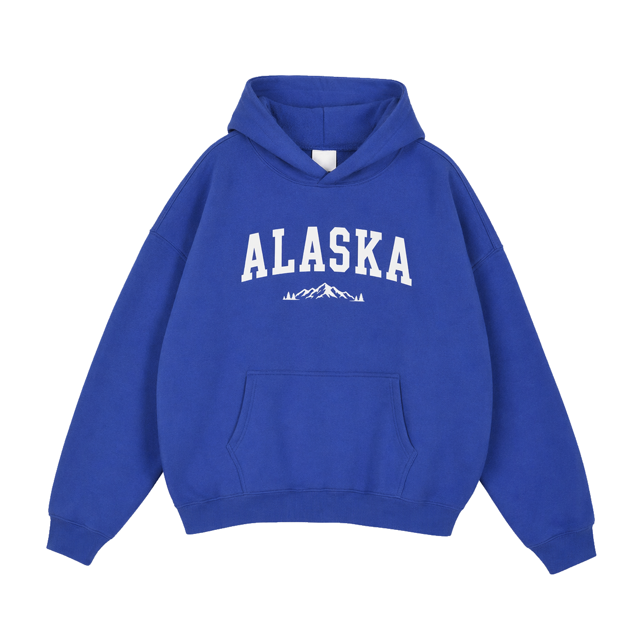 Collection 9 Alaska Oversize Fleeced Hoodie - Klein Blue front