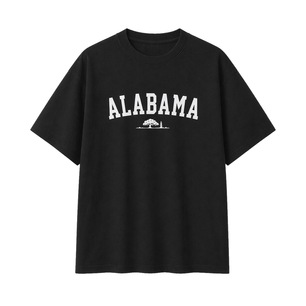 Collection 9 Alabama Essential Cotton T-Shirt - Black front