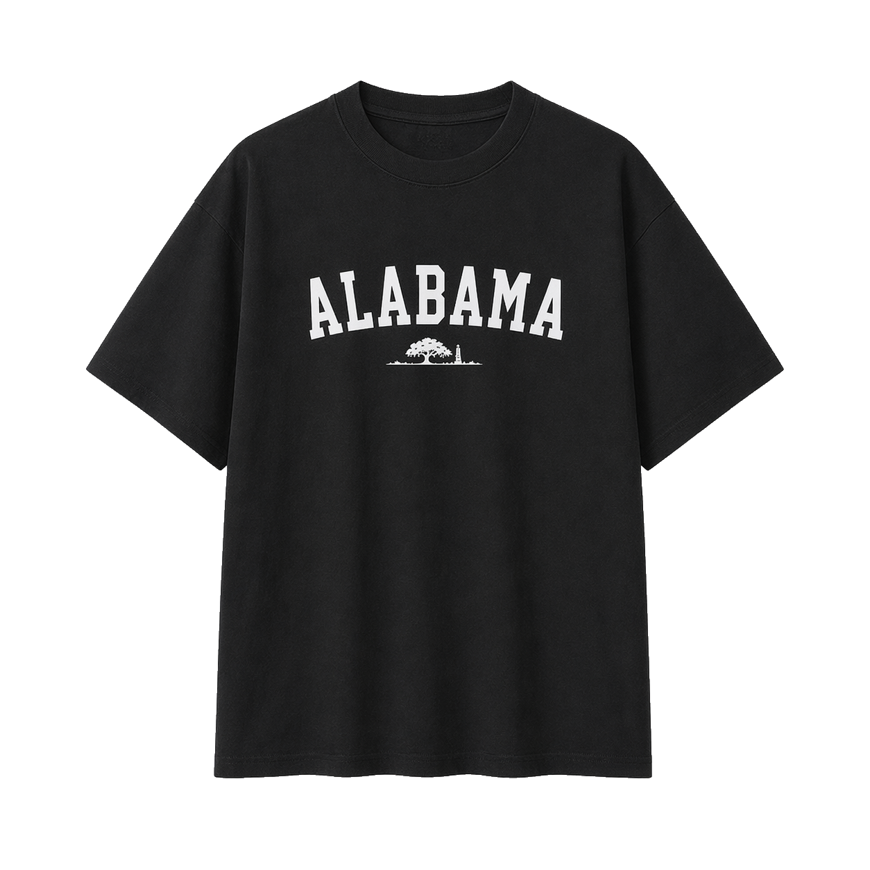 Collection 9 Alabama Essential Cotton T-Shirt - Black front